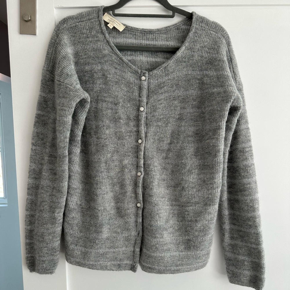 Sézane Gray Knit Sweater